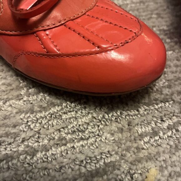 LL Bean Coastal Skimmer Flats Sz 8 Red Coral Waterproof Shoes Flats Slip On - Picture 7 of 7